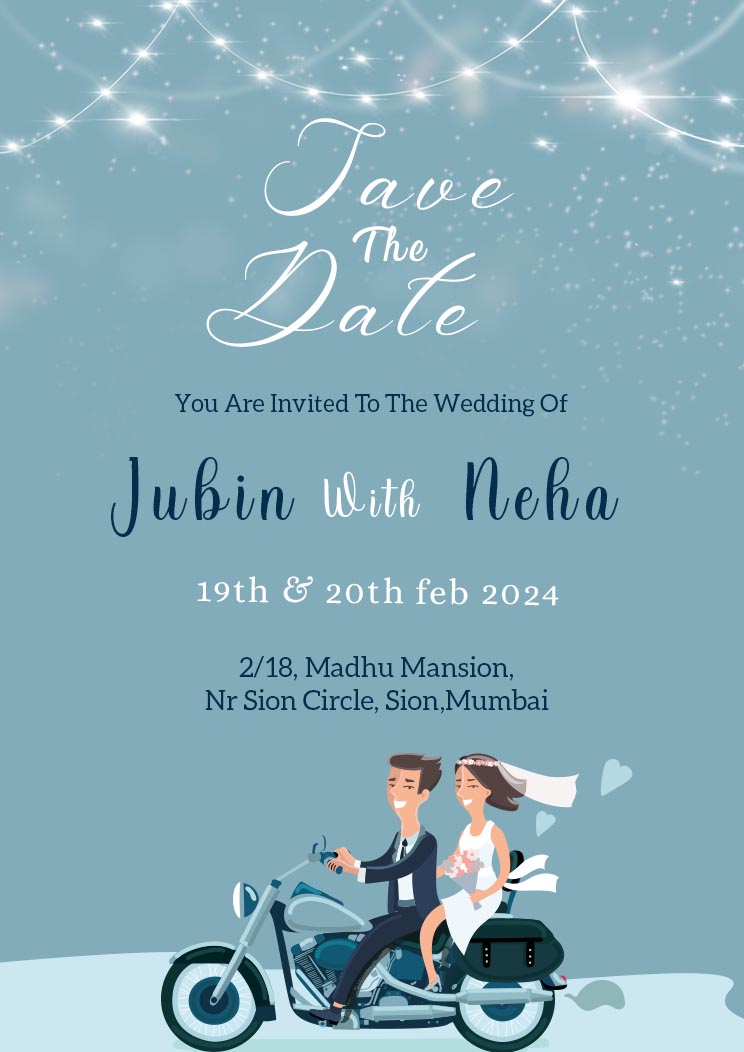 Elegant Save the Date Wedding Invitation Template