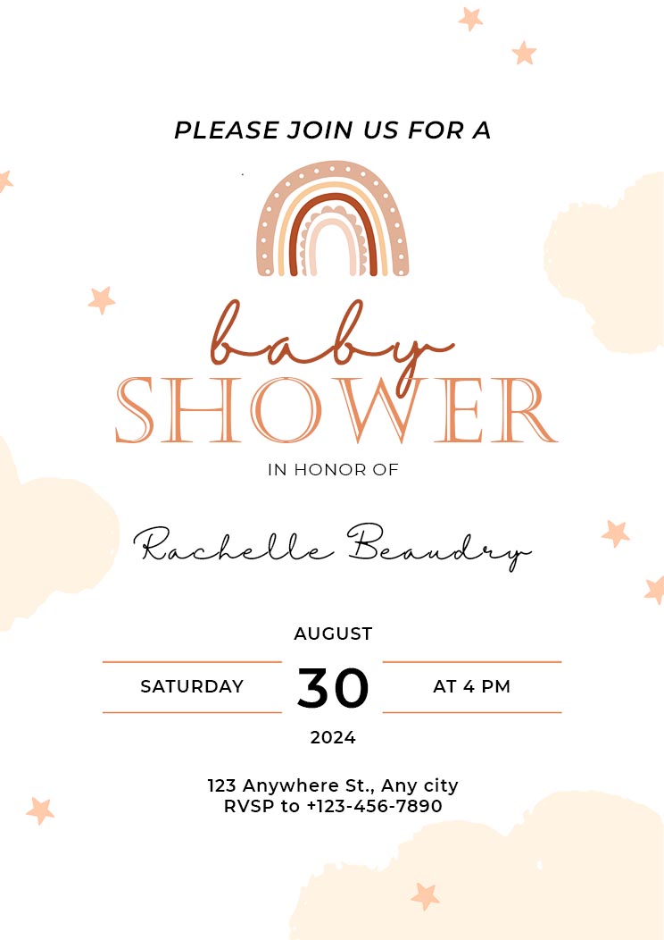 Celebrate Baby Shower Invitation Template