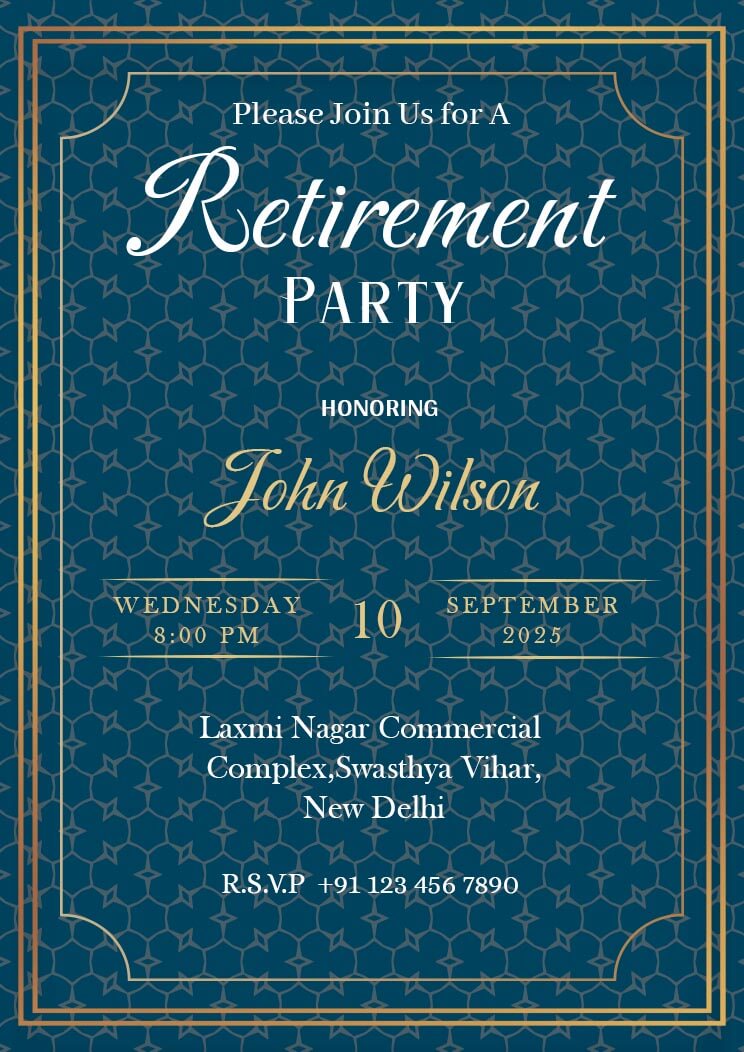 Retirement Invitation Wording