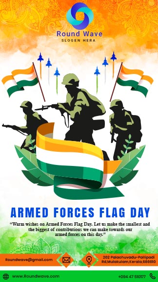 Armed Forces Flag Day Instagram Story Template