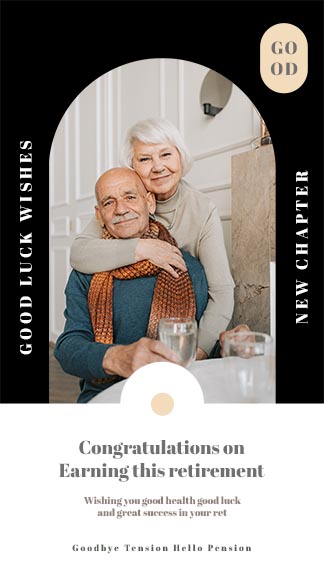 Get Retirement Greeting Instagram Story Template