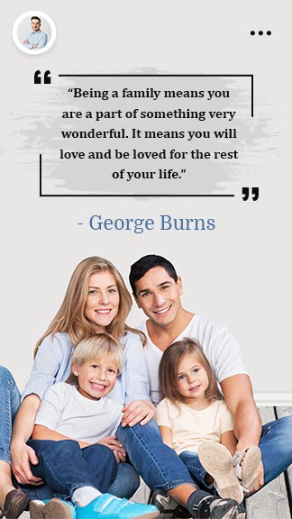 Regular Family Quote Instagram Story Template