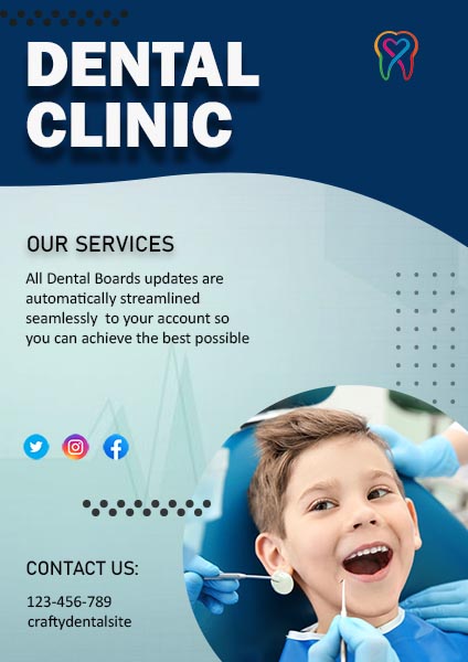 Free Dental Clinic Poster