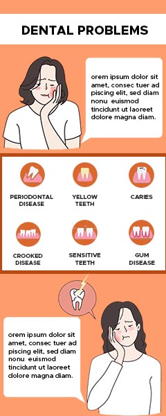 Dental Problems Infographics Template