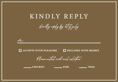 Best RSVP Cards for a Wedding Invitations