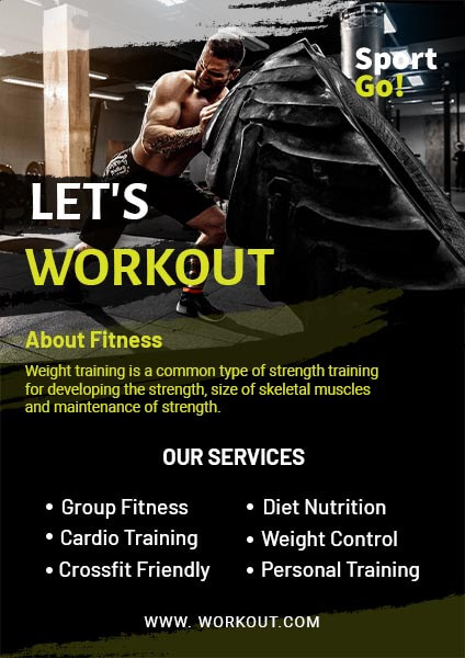 Free Workout Fitness Flyer