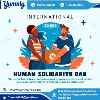Twilight Blue Creative International Human Solidarity Day Branding