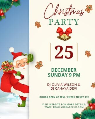 New Christmas Party Invitation Card