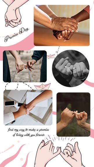 Promise Day Photo Collage Instagram Story Template