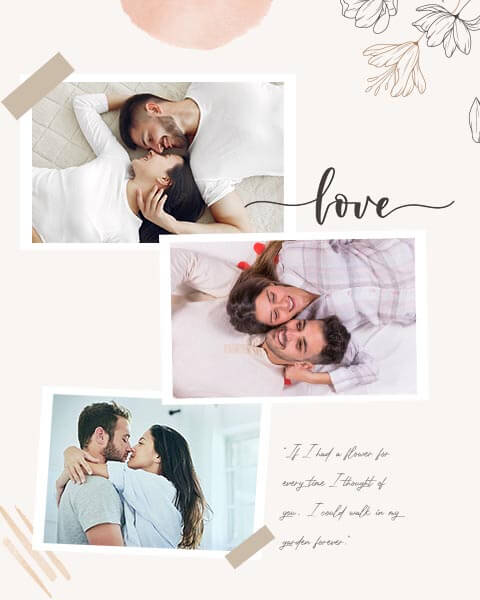 Couple Photo Collage Story Template