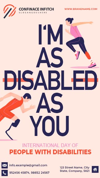 Free World Disability Day Instagram Story Template