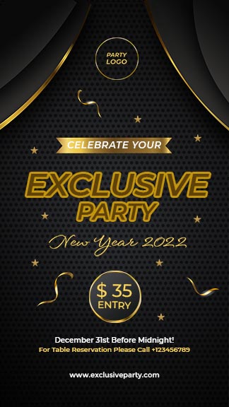 Download Party Event Instagram Story Template