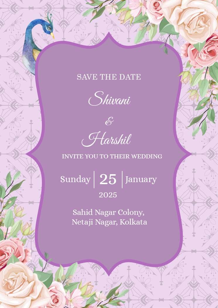 Download Wedding Save The Date Invitation Card