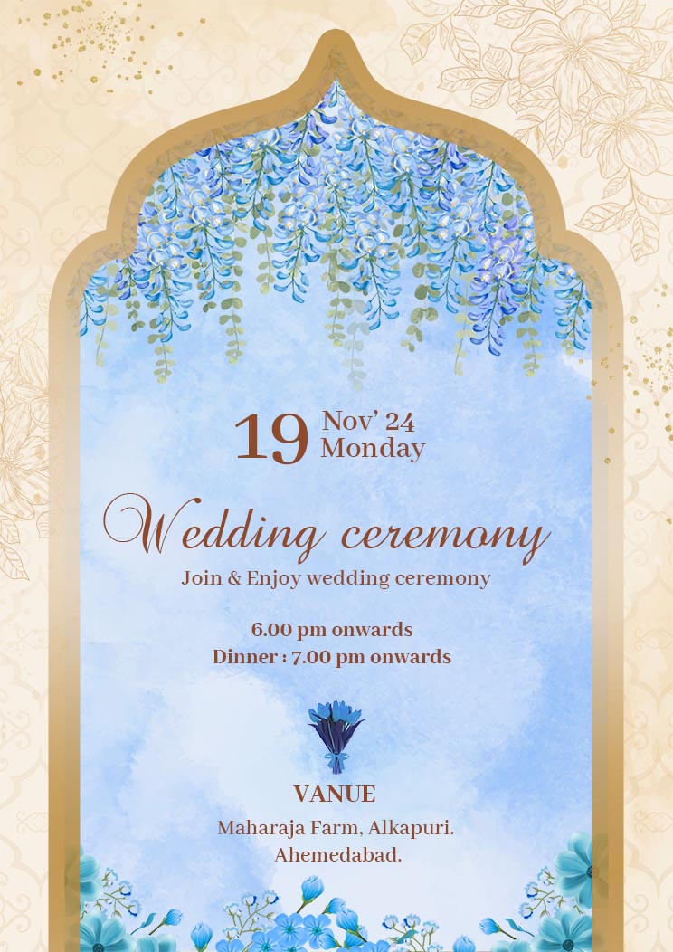 Hindu Traditional Wedding Invitation Templates