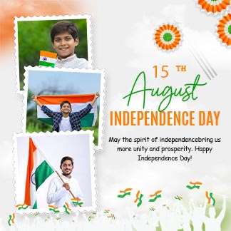 Happy Independence Day Photo Collage Instagram Post