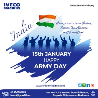 Simple Happy Indian Army Day Daily Branding Post