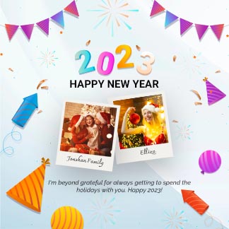 Happy New Year Greeting Instagram Post Download