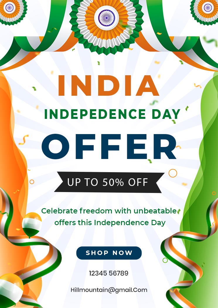 Happy Independence Day Offer Template