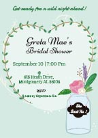 Colorful Bridal Shower Celebration Invitation Card
