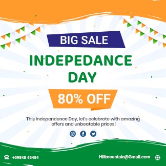 Independence Sale Offer Tricolor Watercolor Instagram Post