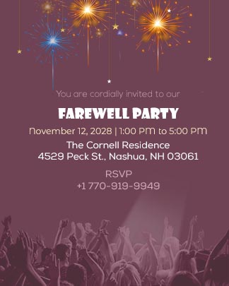 Download Farewell Party Invitation Story Template