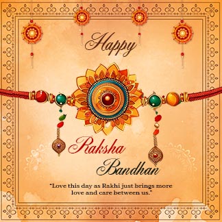 Happy Raksha Bandhan Quotes Vintage Instagram Post