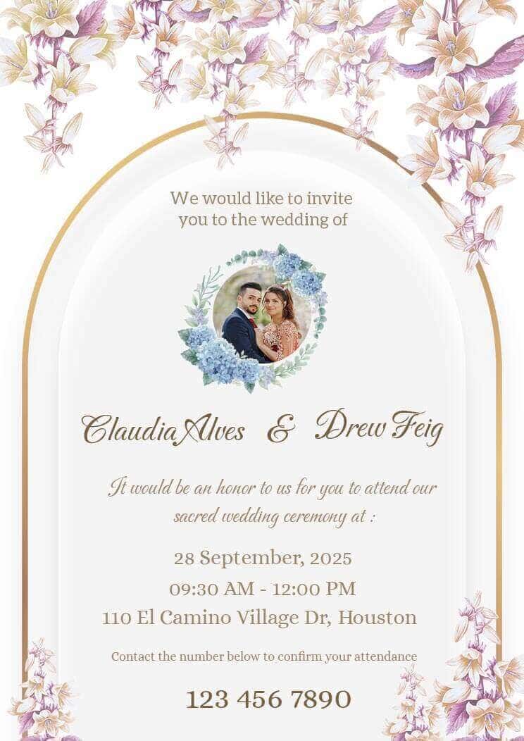 Free Wedding Invitation Template