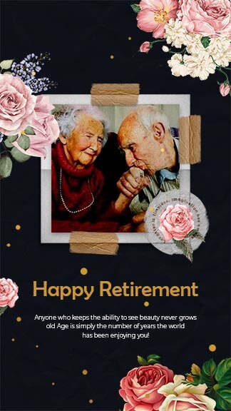 Happy Retirement Wish Instagram Story Template Free