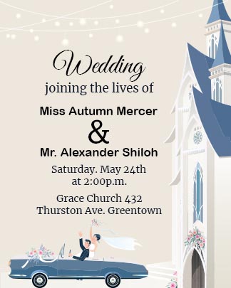 New Colourful Wedding invitation Template