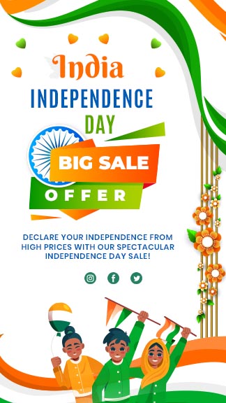India Independence Day Big sale Creative Instagram Story