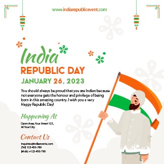 Indian Republic Day Social Media Post