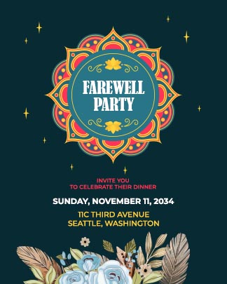 Farewell Party Free Invitation Instagram Template