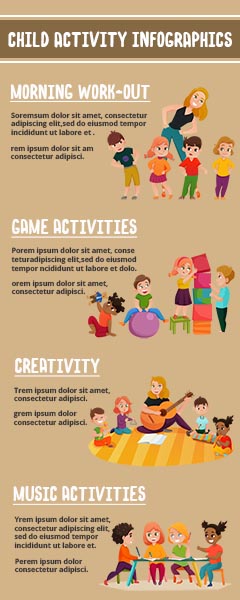 Child Activity Infographic Template
