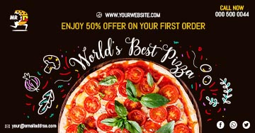 Pizza Offer Linkedin Post Template
