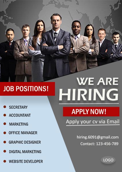 We Are Hiring Poster HD