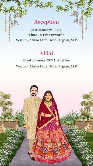 Digital Wedding Invitation Instagram Story Template