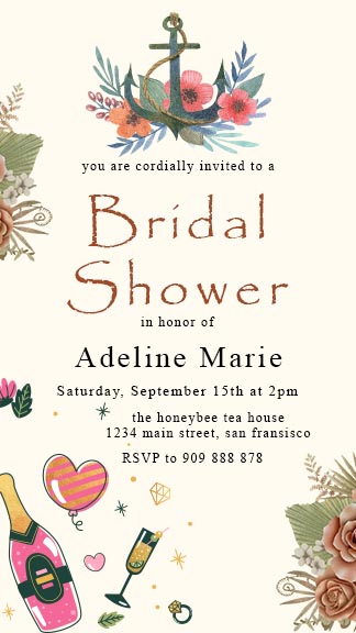Bridal Shower Invitation Story Template