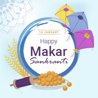 Simple Makar Sankranti Festival Instagram Post