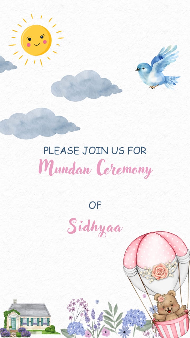 Download Mundan Ceremony Invitation Template