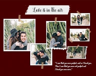 Couple Love Photo Story Board Template