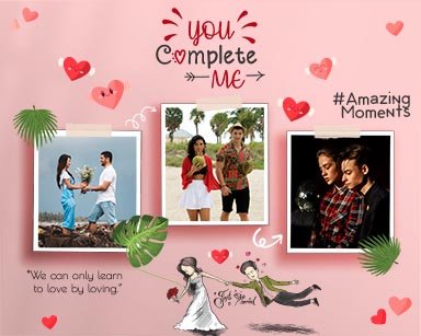 Valentine Day Photo Memories Story Board Template