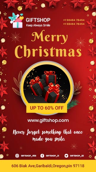 Free Christmas Offer Instagram Story Template