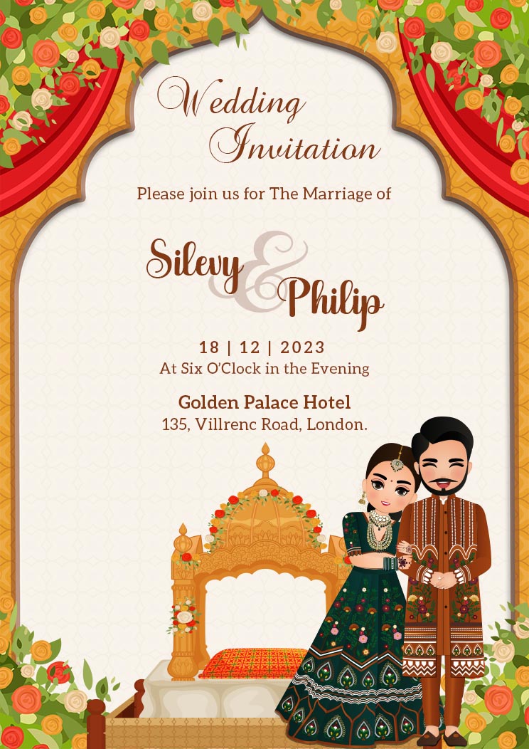 invitation template for wedding