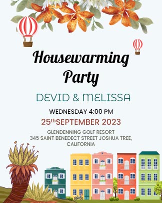 Housewarming Party Cards