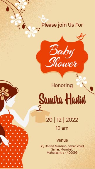 Baby Shower Invitation Story Templates