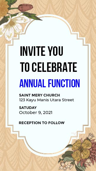 Free Annual Party Invitation Template