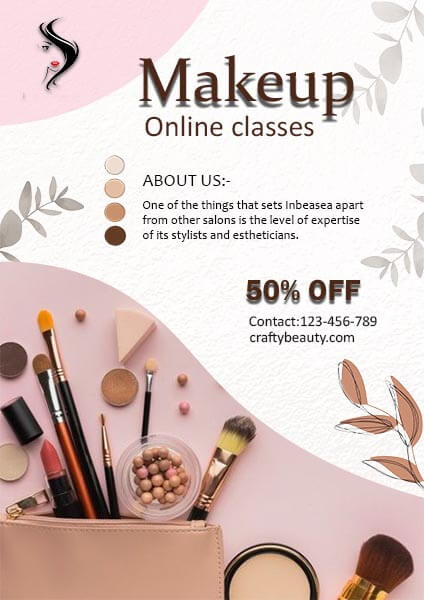 Makeup Online Classes Offer Poster