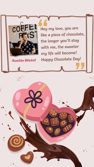 Chocolate Day Quote Instagram Story Template