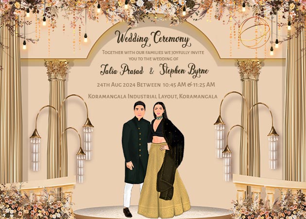 wedding Ceremony Attractive Landscape Invitation Template