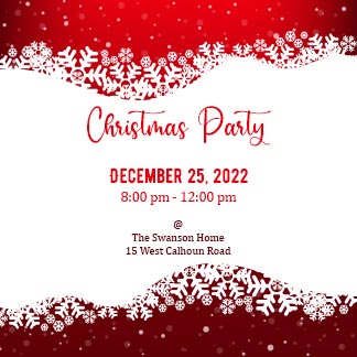 Simple Christmas Party Invitation Post